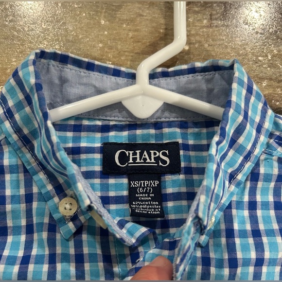 Boys Chaps Dress Button Down- Size 6/7 - Picture 3 of 4